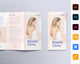 Skin Beauty Clinic Trifold Brochure Template