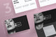 Beauty Salon Monochrome Business Card Template