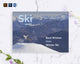 Ski Resort Greeting Card Template