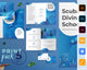 Scuba Diving School Templates Print Bundle
