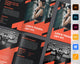Gym Fitness Bifold Brochure Template