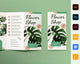Flower Shop Trifold Brochure Template