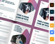 Pet, Grooming, Care Bifold Brochure Template