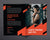 Gym Fitness Bifold Brochure Template - Amber Graphics