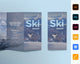 Ski Resort Trifold Brochure Template